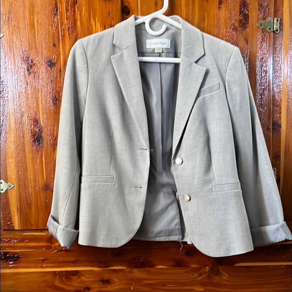 Women's CK Light Gray Blazer